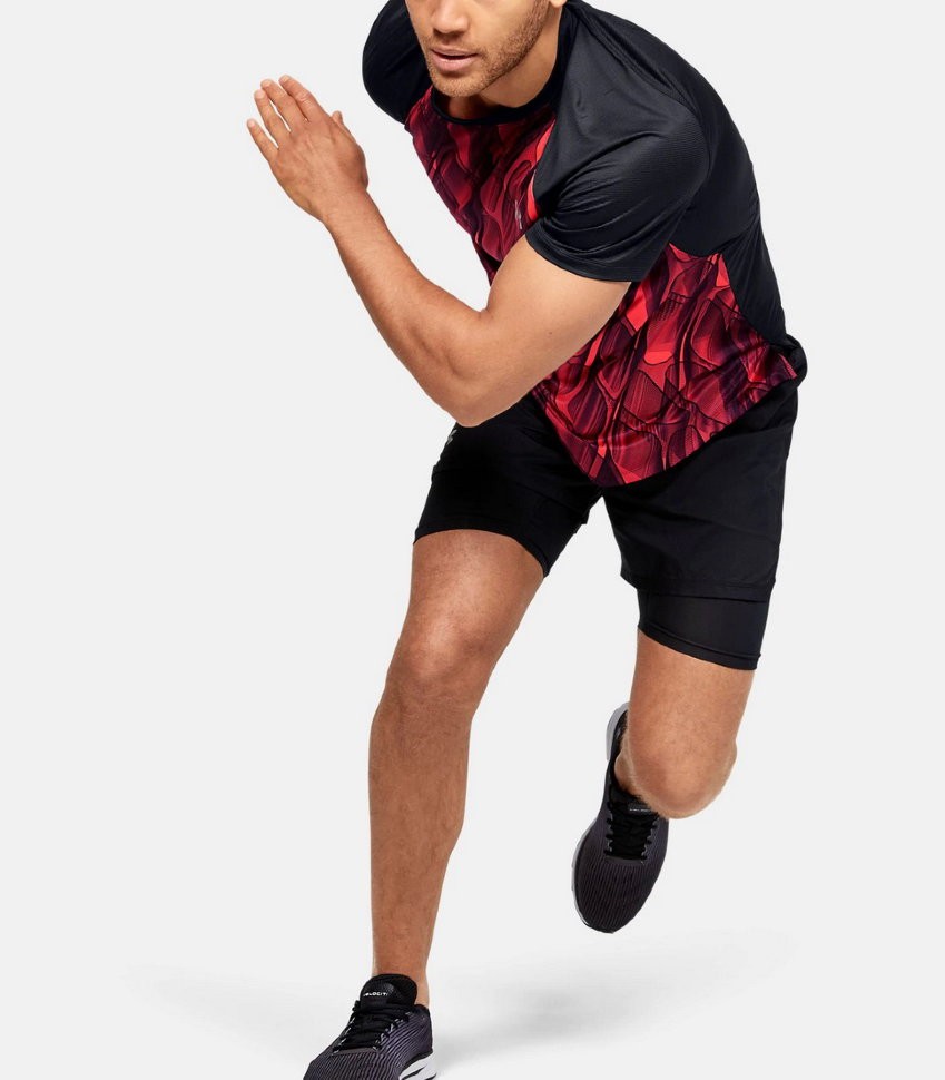 Футболка Under Armour M UA Qualifier ISO-CHILL Printed Short Sleeve 1350133-628