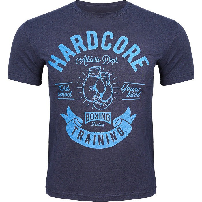 Футболка Hardcore Training Gloves Navy Melange hctshirt0329