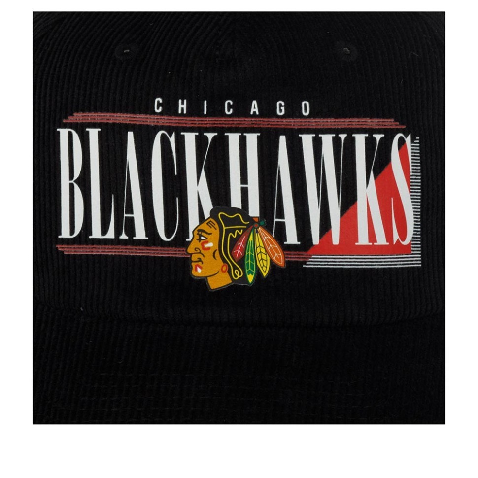 Бейсболка AMERICAN NEEDLE 45082A-CBH Chicago Blackhawks Printed Cord NHL (черный) 06-728-09-00