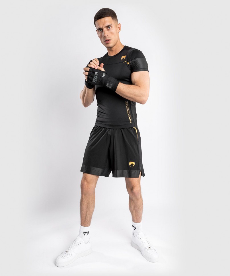 Футболка Venum компрессионная Tempest 2.0 Black/Gold 04306