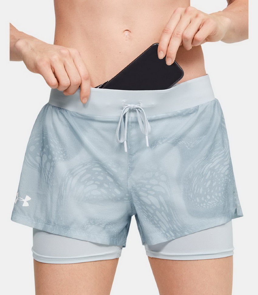 Шорты Under Armour W UA Run SpeedPocket 2-in-1 Weightless Short 1350192-014