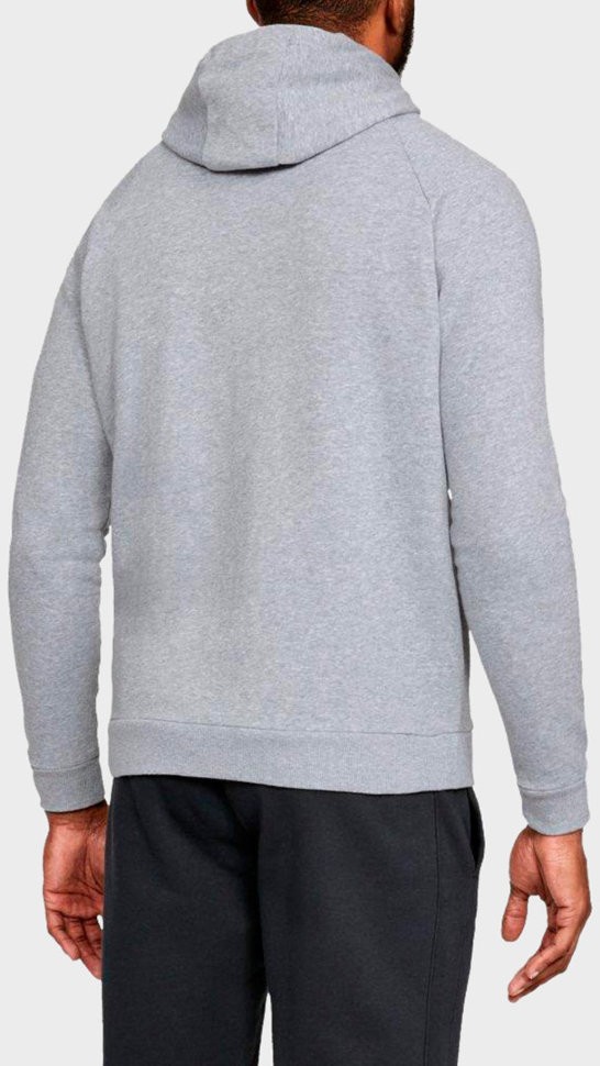 Толстовка Under Armour RIVAL FLEECE FZ HOODY Steel Light Heather /  / Black 1320737-036