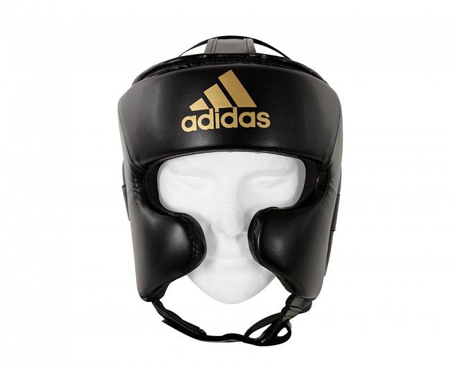 Шлем боксерский Adidas Speed Super Pro Training adiSBHG042черно-золотой