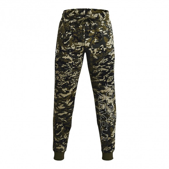 Брюки Under Armour UA RIVAL FLC CAMO SCRIPT JGR 1366313-390