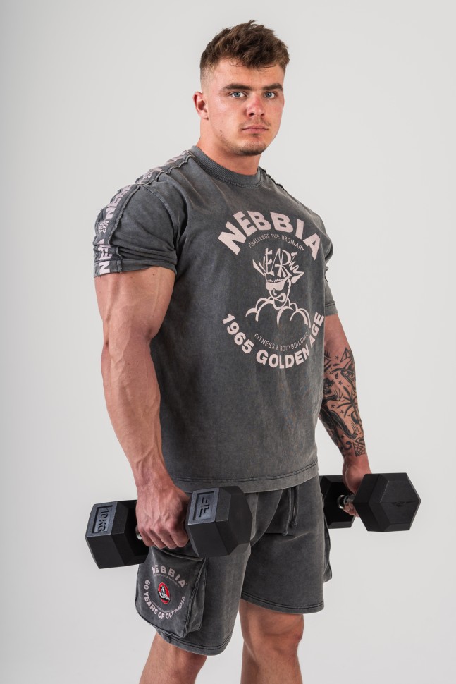 Футболка Nebbia Washed Oversized T-Shirt GOLDEN AGE 790 Black