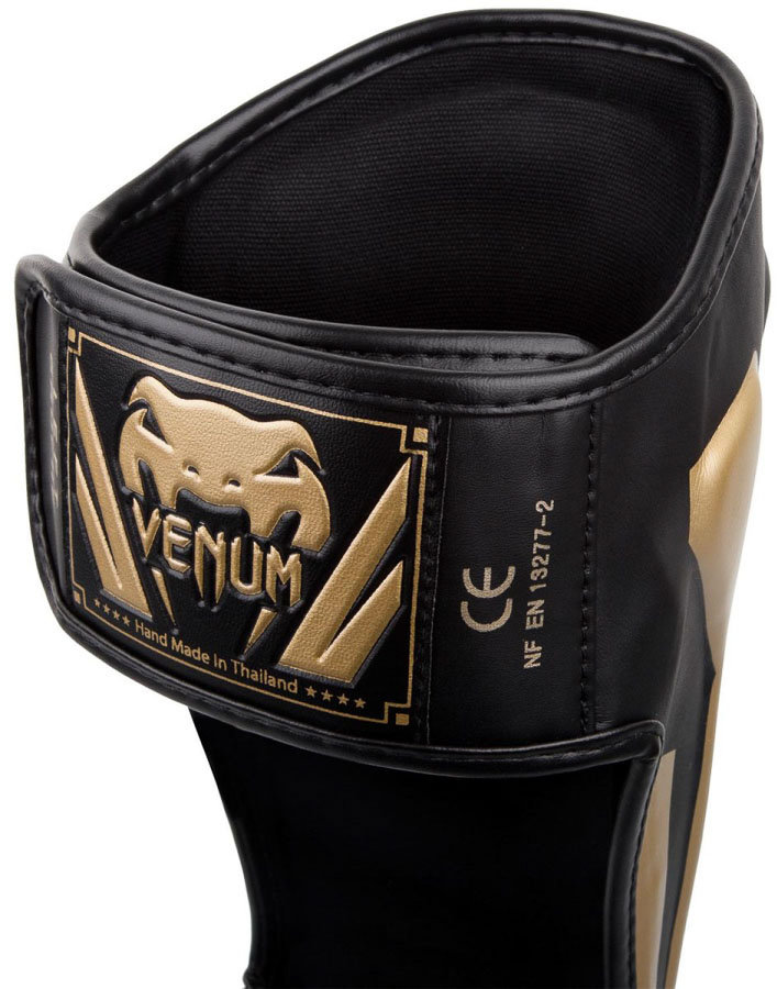 Щитки Venum Elite Black/Gold 01343