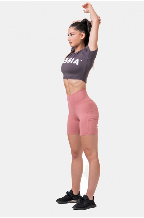Футболка Nebbia 584 Short Sleeve Sporty Crop Top Marron