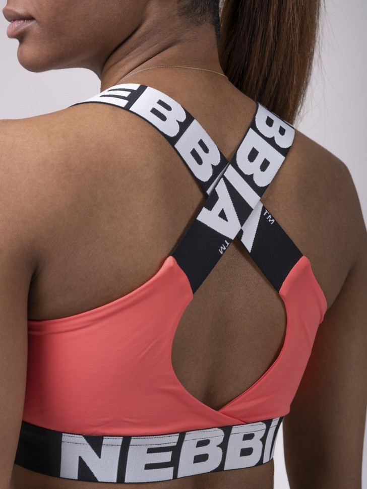 Топ NEBBIA Power Your Hero iconic sports bra 535 PEACH