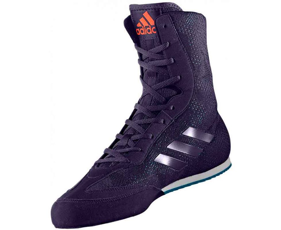 Боксерки Adidas Box Hog Plus сине-оранжевые CG3073