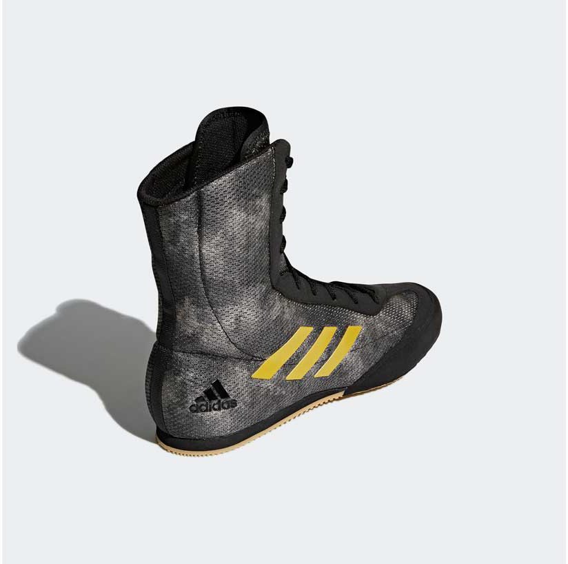 Боксерки Adidas Box Hog Plus серо-желтые DA9897