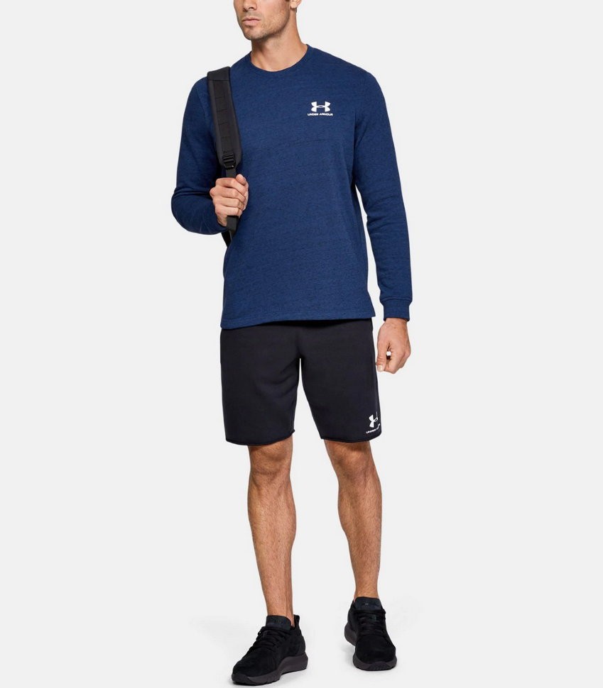 Футболка с длинным рукавом Under Armour SPORTSTYLE TERRY LOGO CREW 1355629-449