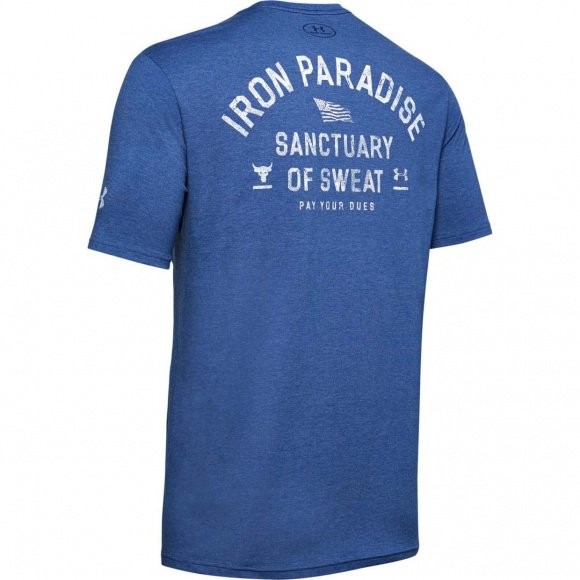 Футболка Under Armour PROJECT ROCK IRON PARADISE SS-BLU 1346098-480