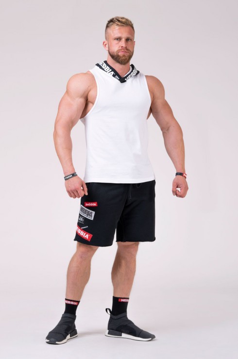 Майка Nebbia c капюшоном Hooded Singlet 173 white