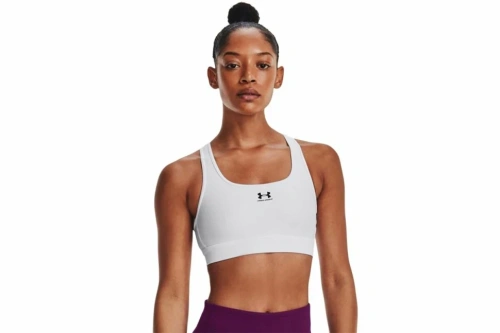 Бра Under Armour UA Authentics Mid Padless-WHT 1373865-100