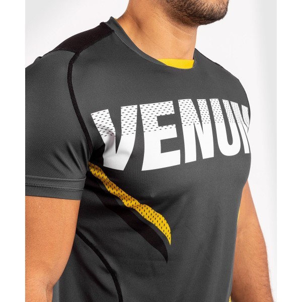 Футболка Venum ONE FC Impact Dry Tech Grey/Yellow 01847