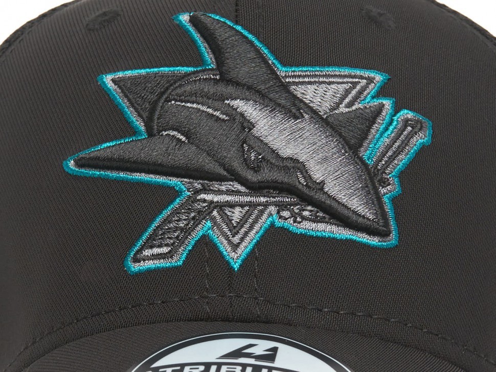 Бейсболка ATRIBUTIKA & CLUB San Jose Sharks, черн.-бирюз. 31549