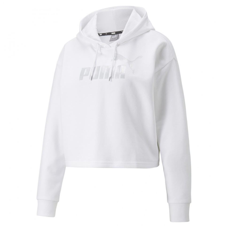 Толстовка Puma ESS+ Metallic Logo Cropped Hoodie TR 84830502