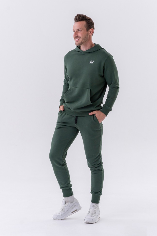 Толстовка Nebbia Men Pull-over Hoodie with a Pouch Pocket 331 Green