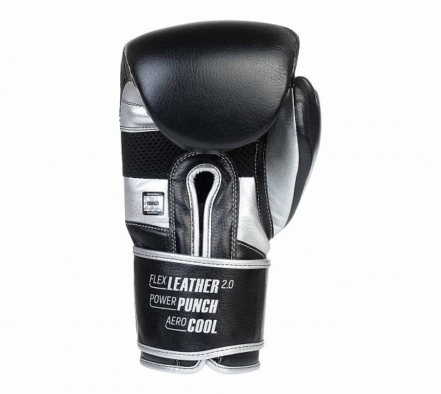 Перчатки боксерские Clinch Punch 2.0 черно-серебристые C141ЧС