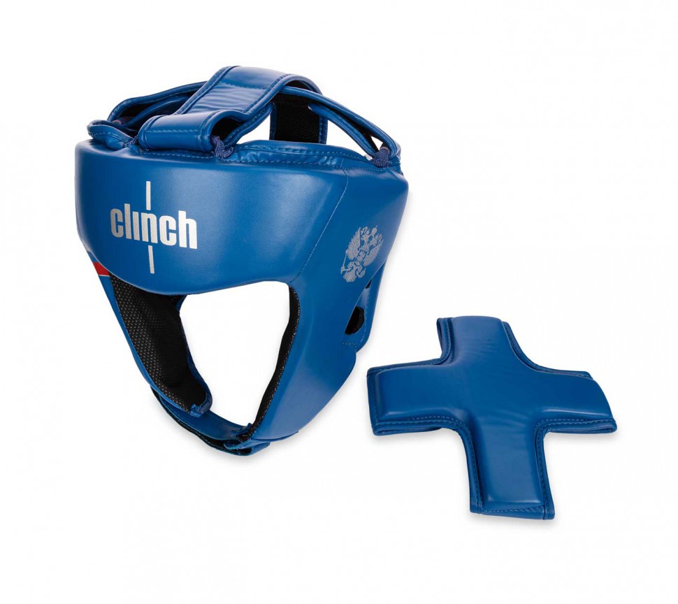 Шлем боксерский Clinch Olimp Dual C113синий