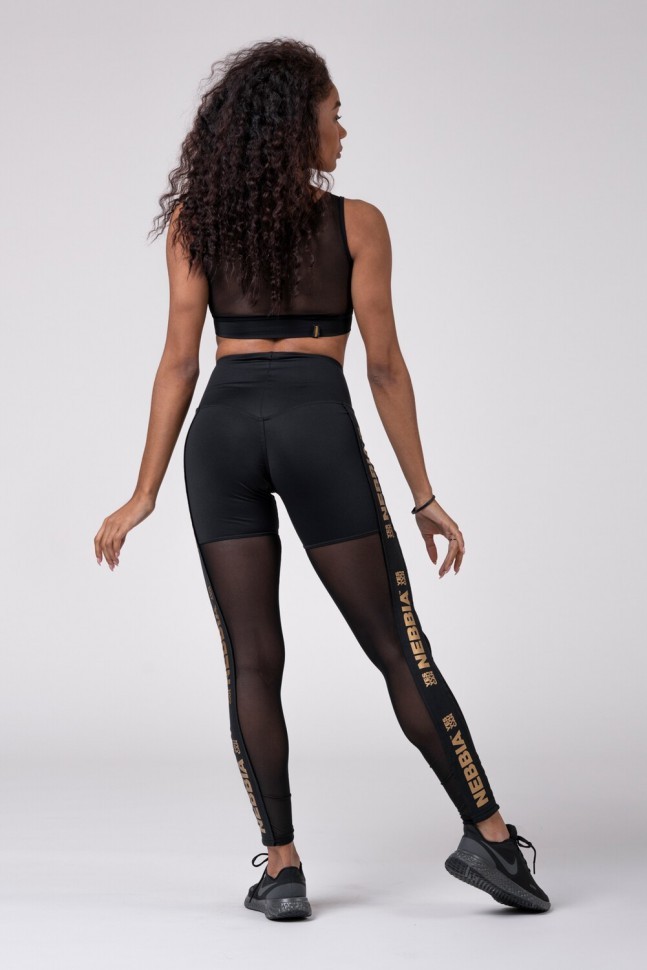 Лосины Nebbia 829 Gold Mesh