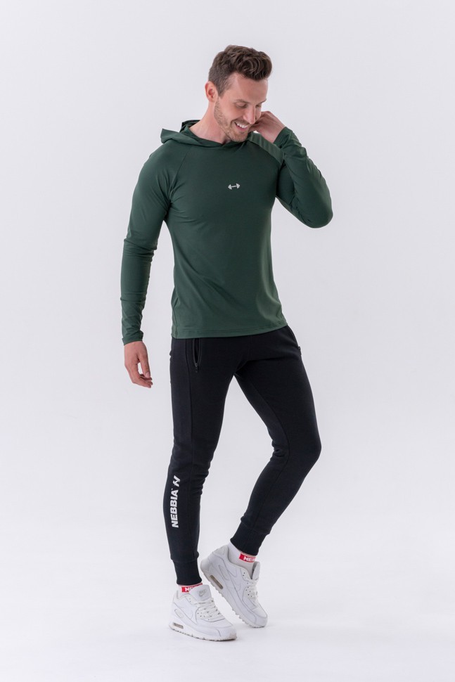 Брюки Nebbia Slim sweatpants with zip pockets “Re-gain” 320 Black