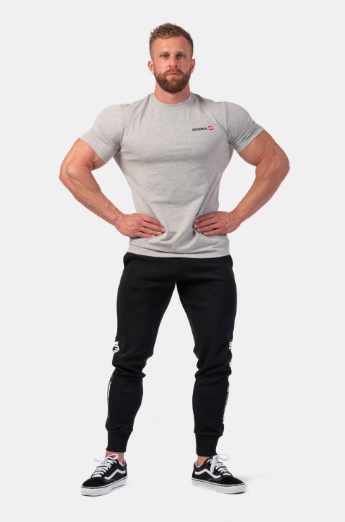 Футболка NEBBIA Minimalist Logo T-shirt 291 Light grey