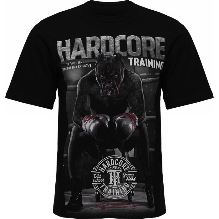 Футболка Hardcore Training х Ground Shark The Moment of Truth Black Oversized Fit hctshirt0450