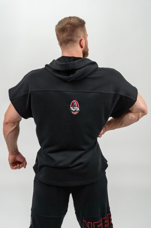 Футболка Nebbia Hooded T-shirt Gym Rag top CHAMPION 706 Black