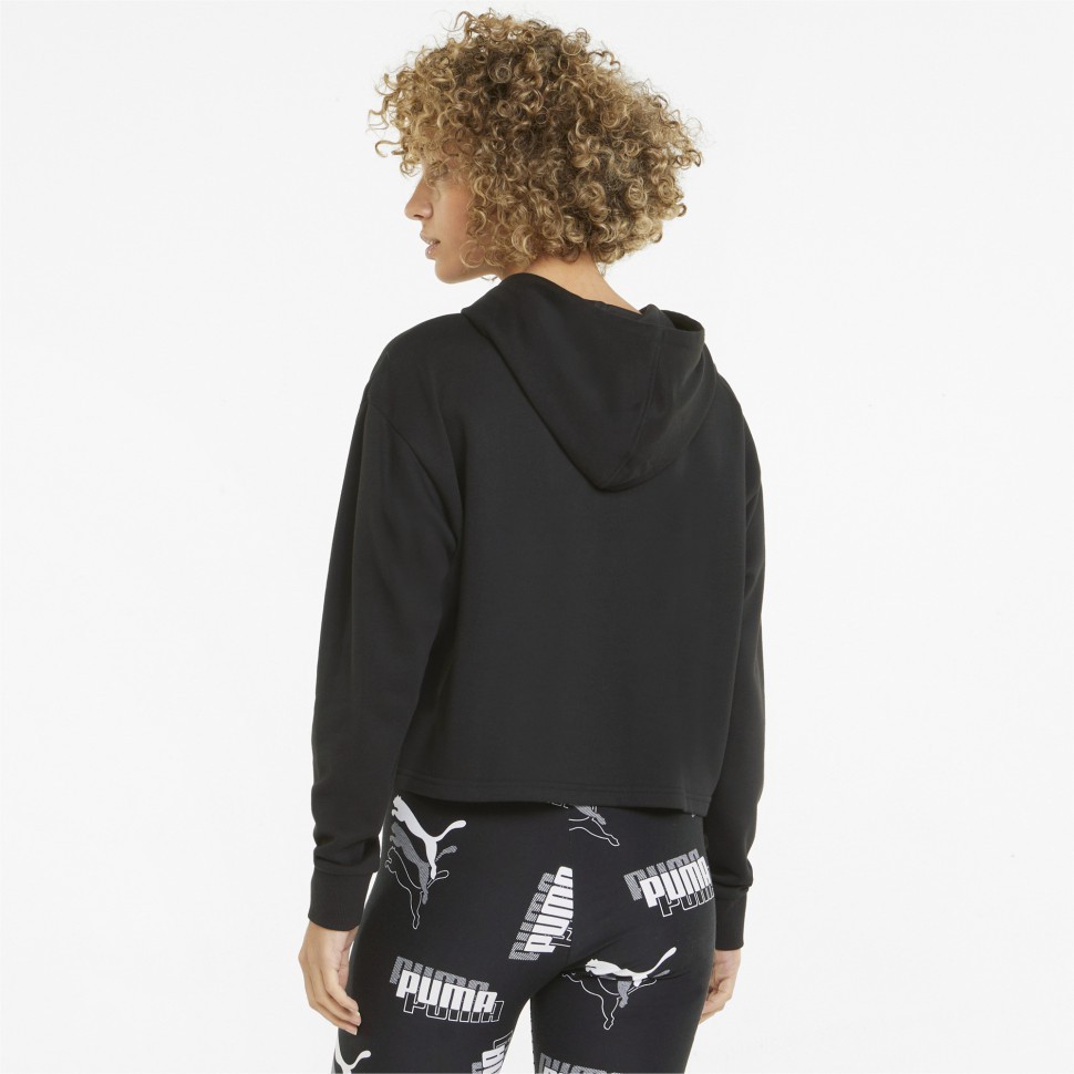 Толстовка Puma ESS+ Metallic Logo Cropped Hoodie TR 84830551