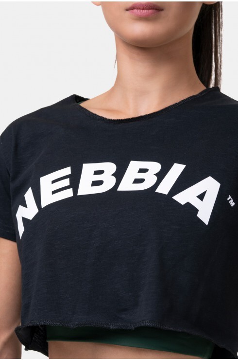Футболка Nebbia 583 Loose Fit & Sporty Crop Top Black