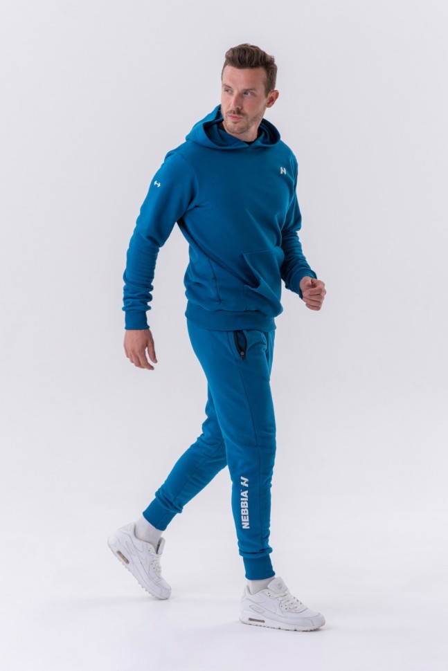 Брюки Nebbia Men Slim sweatpants with zip pockets “Re-gain” 320 Blue