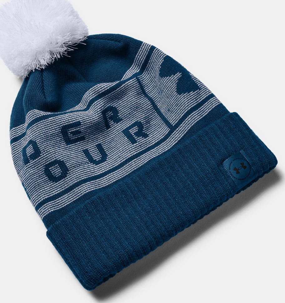 Шапка Under Armour UA Big Logo Pom Beanie 1356711-581