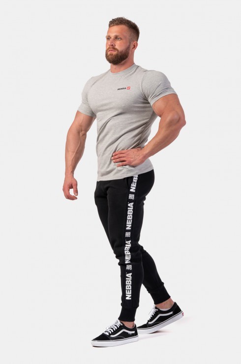 Футболка NEBBIA Minimalist Logo T-shirt 291 Light grey