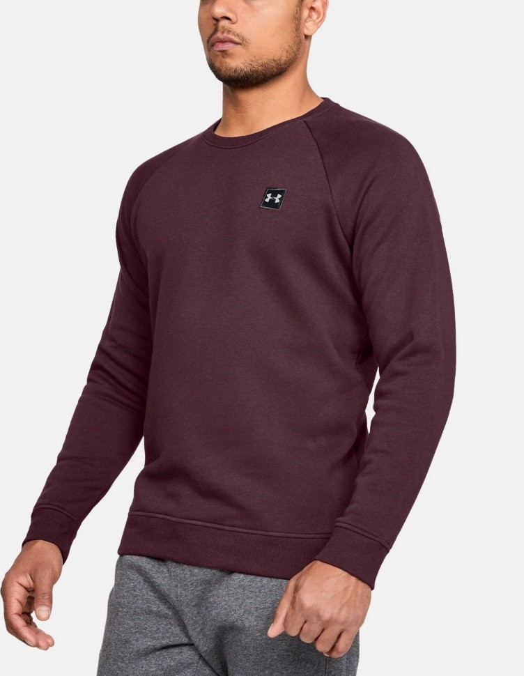 Джемпер Under Armour RIVAL FLEECE CREW Dark Maroon /  / Black 1320738-600