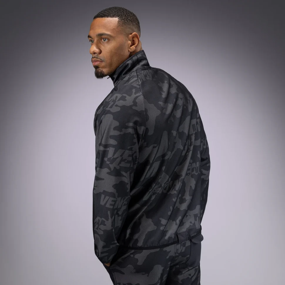 Толстовка Venum Trooper Men's Half-Zip Jacket - Black/Dark Charcoal Ven05355-577