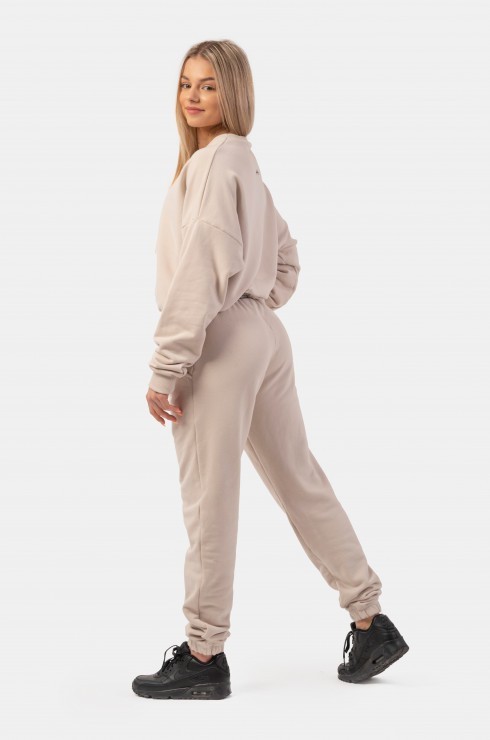 Джемпер Nebbia 420 Loose Fit Sweatshirt “Feeling Good” Cream