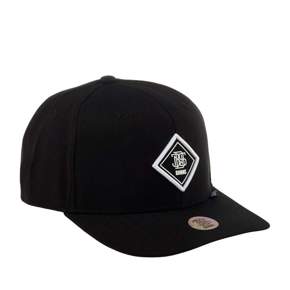 Бейсболка DJINNS 6P SB Fine Herringbone (черный) (ONE) 50-165-09-00
