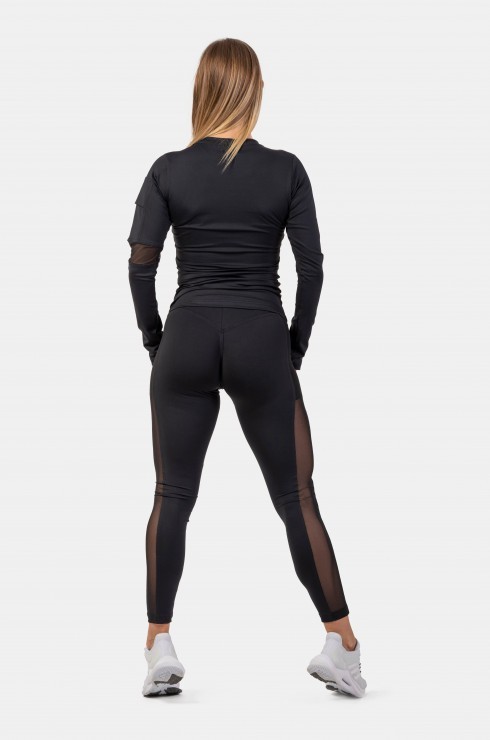 Лонгслив Nebbia Long Sleeve Smart Pocket Sporty Top 418 Black