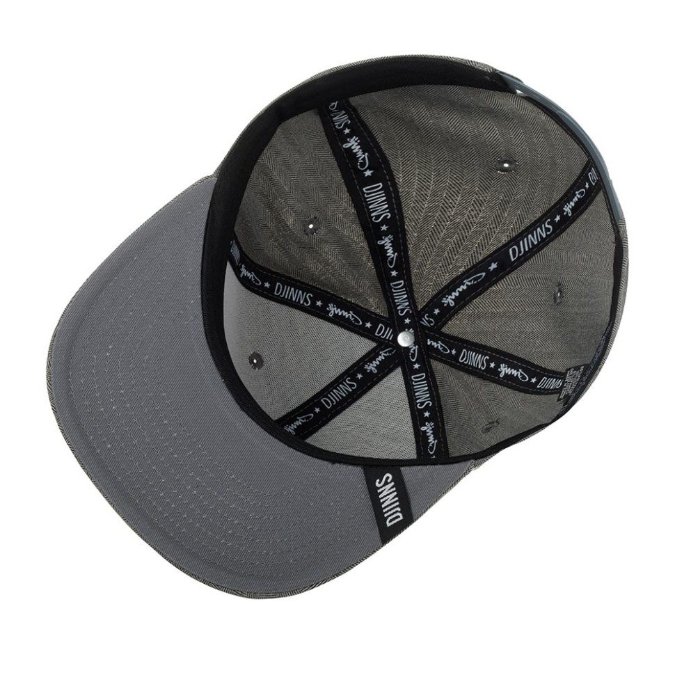 Бейсболка DJINNS 6P SB Fine Herringbone (серый) 50-165-08-00