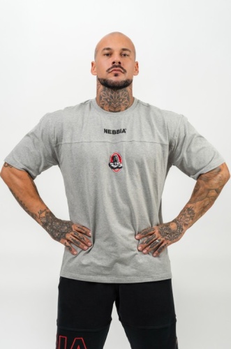 Футболка Nebbia Loose T-shirt LEGENDARY 712 Light Grey