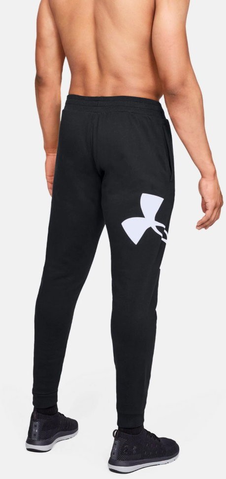 Брюки Under Armour RIVAL FLEECE LOGO JOGGER Black /  / White 1329746-001