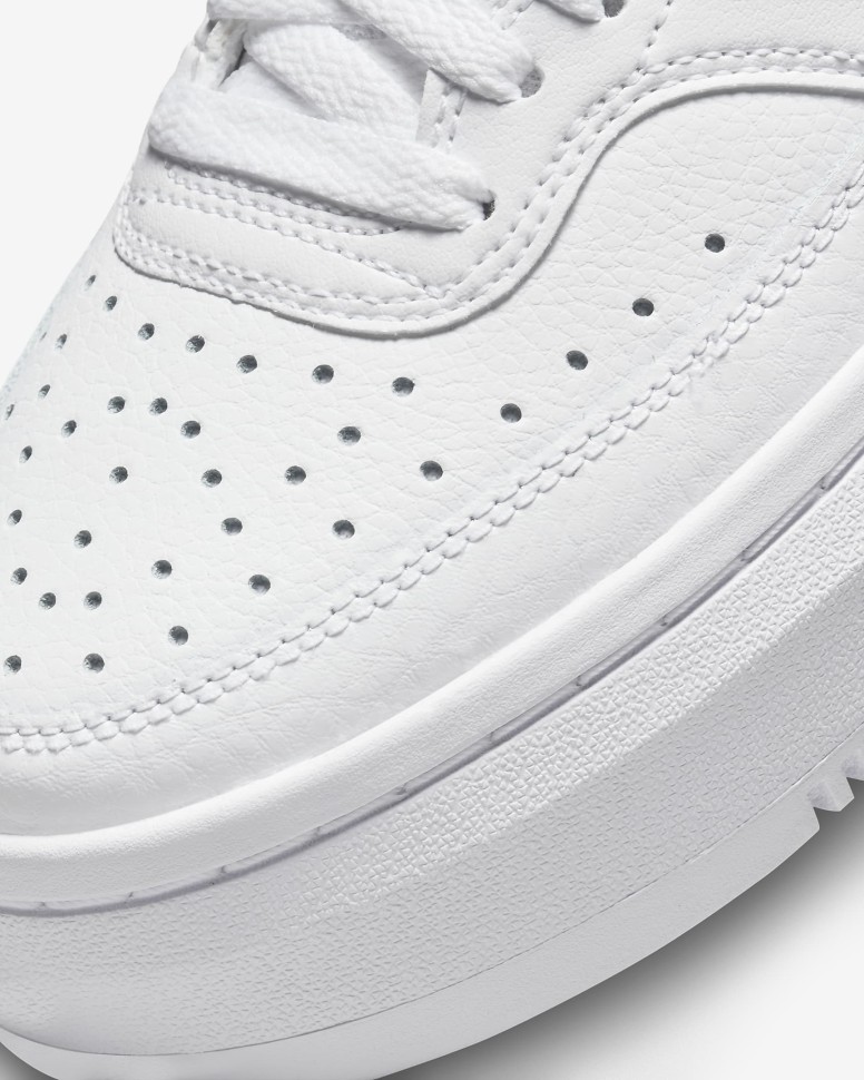 Кеды Nike W Court Vision Alta Ltr white mtlc platinum-summit white DM0113-101