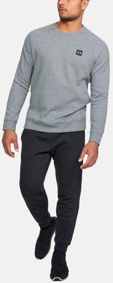 Джемпер Under Armour RIVAL FLEECE CREW Steel Light Heather /  / Black 1320738-036