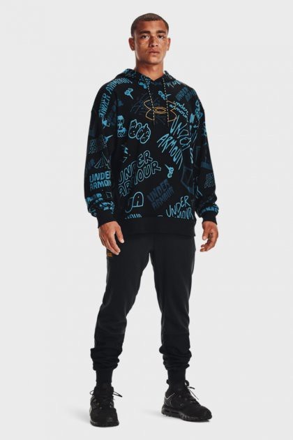 Брюки Under Armour UA RIVAL TERRY SCRIBBLE PANT 1366407-001
