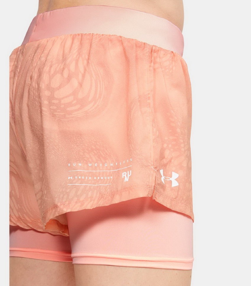 Шорты Under Armour W UA Run SpeedPocket 2-in-1 Weightless Short 1350192-845