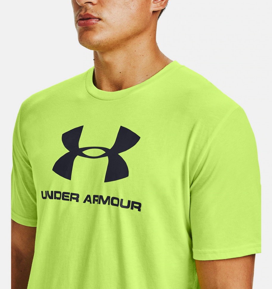 Футболка Under Armour UA SPORTSTYLE LOGO SS-GRN 1329590-291