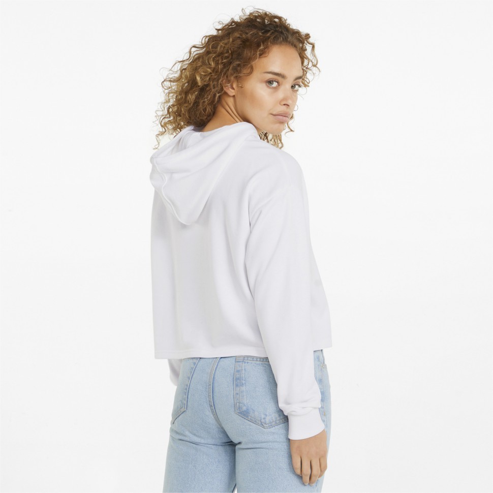 Толстовка Puma ESS+ Metallic Logo Cropped Hoodie TR 84830502