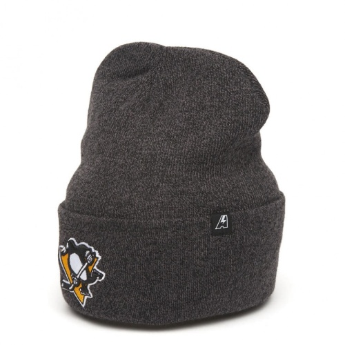Шапка ATRIBUTIKA & CLUB Pittsburgh Penguins, чер.меланж 59332