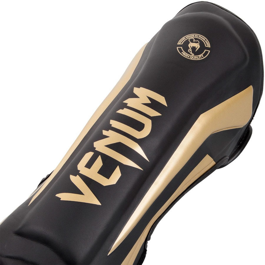 Щитки Venum Elite Black/Gold 01343